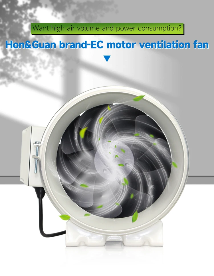 Inline Duct Fan, 100~240V, 366~2206m³ - detail 10