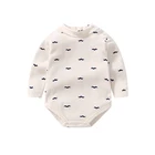 Clothes Baby Baby Baby Clothes What Why Knitted Toddler Turtleneck Clothing Girls/Boys Clothes Baby Rompers Newborn