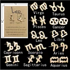 Stud Alloy Drop Earrings Fashion Jewelry Horoscope Sign Gold Stud Earring Men And Women Zodiac Earings For Women 2021