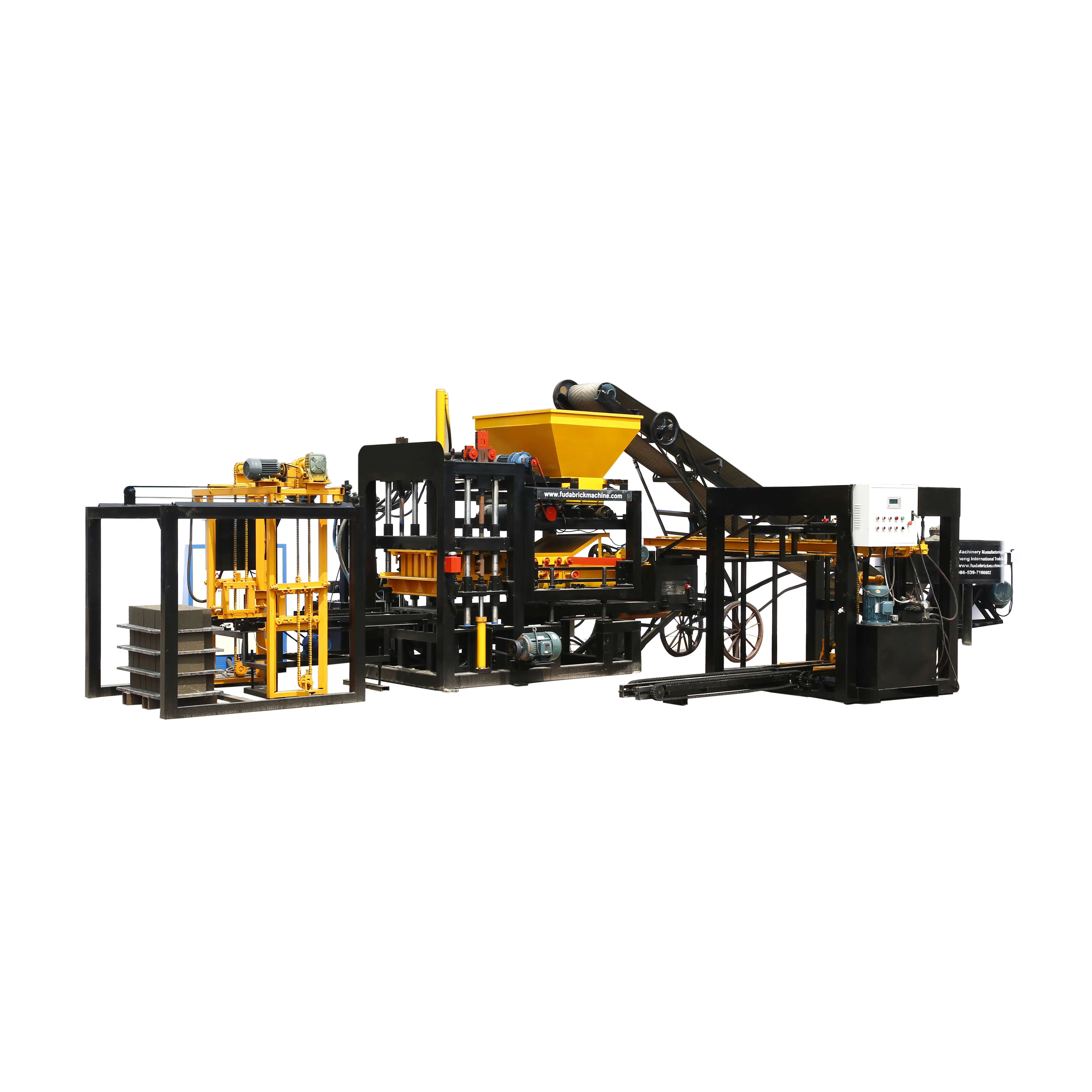 Famous QT4-15 Hydraulic Automatic Block Machine Solid Brick Making Machine with High Quality manufacture