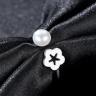 Silver Rings Ring Ready To Ship New Arrive Sterling Silver Rings Pink Pearl Ring For Women