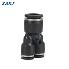 Fitting XAKJ PW6-4 Unequal Y Union Tee Reducer 3 Way Push-to-connect Tube Fitting Pneumatic Fitting