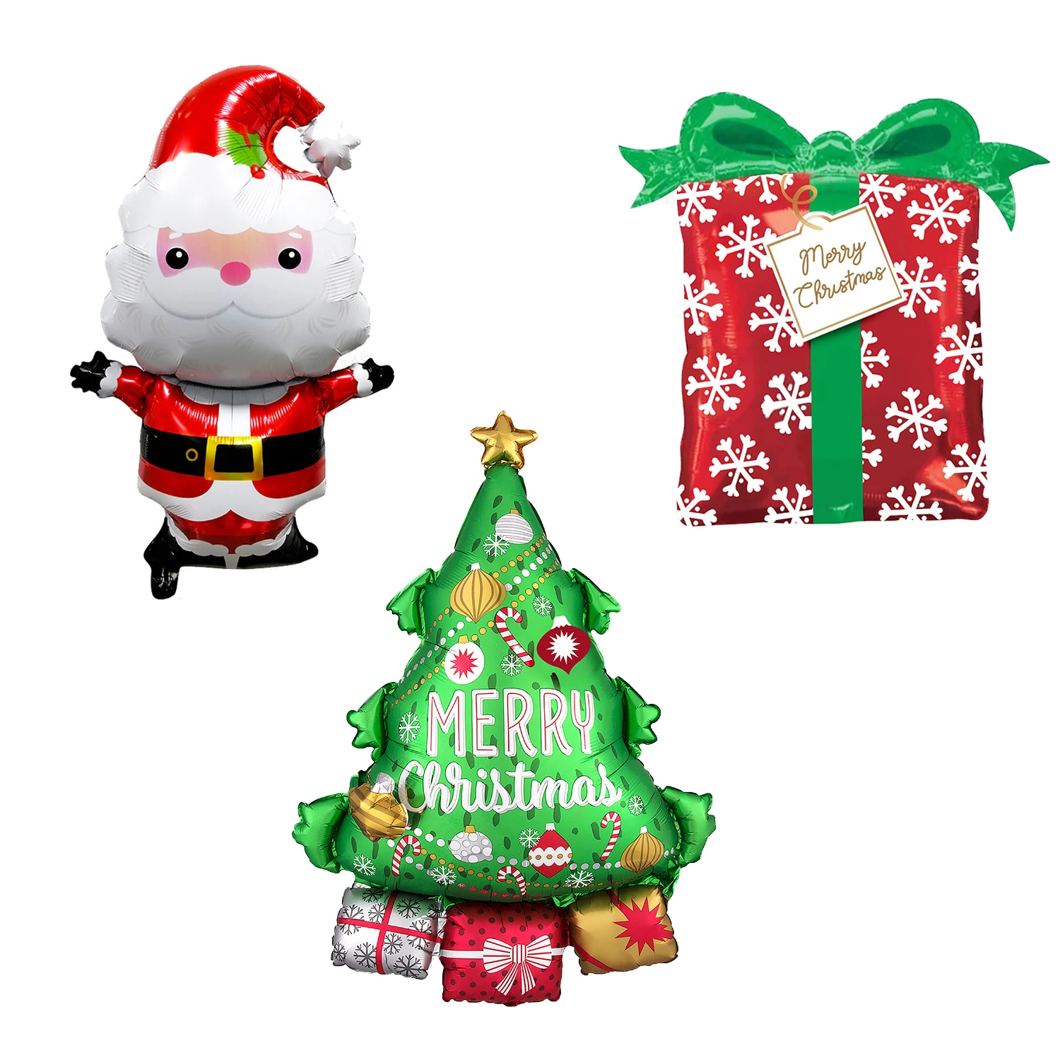 christmas tree santa claus christmas gifts aluminum foil