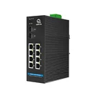 Din 2 8 Port Gigabit Ethernet Switch Manufacturer Din Rail Outdoor Industrial 2 Gigabit 8 Port Ethernet Switch