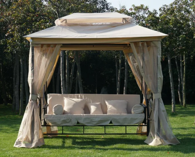 luxor garden bed swing seat with canopy