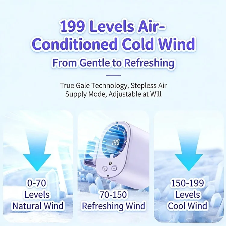 Usb Rechargeable Clip-on Fan, Portable, Battery, Plastic - detail 6