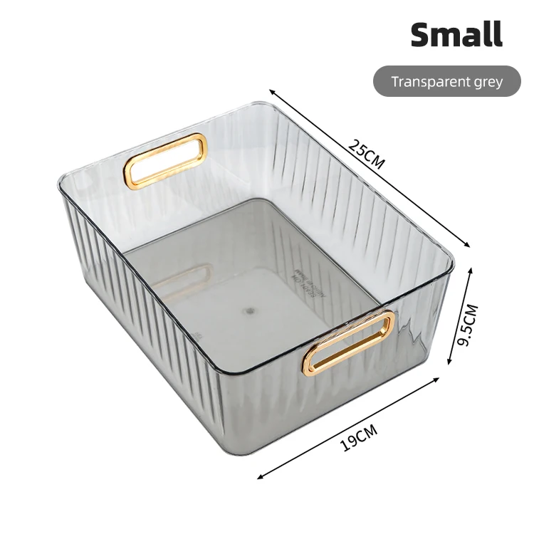 Multipurpose Household Luxury Small Desktop Snack Sundries Storage Box Jewelry Cosmetic Storage Case Transparent Finishing Box