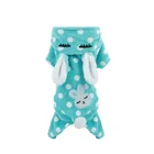 Clothing New Autumn/Winter Teddy Bear Clothes Flannel Textured 4 - Legged Thermal Clothing