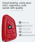Key Cowhide High Quality Soft Texture Keychain Rope Cover Hand Crafts Holder Lanyard Car Key Case
