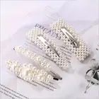 Clip 2020 New Hot Girl Side Clip And Bangs Pearl Clip High Quality Anti Allergy