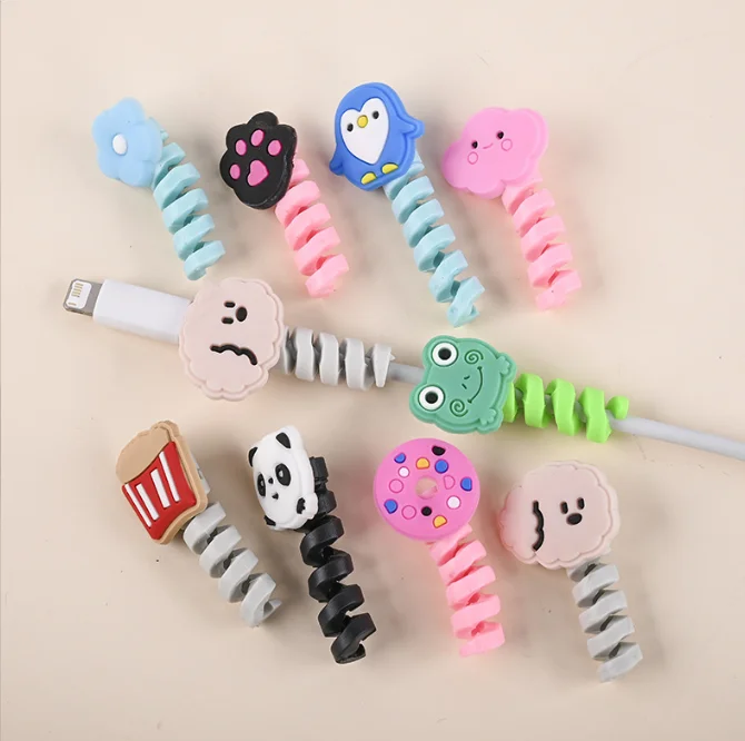 Cute Animal Cable Protector Cord Wire Cartoon Protection Mini Silicone Cover  Charging Cable Winder - Buy Cable Protector Animals,Protector De Cable,Cable  Protector Cartoon Product on 