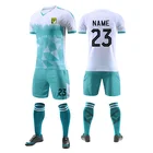 Football 2021 Team Wear Customize Soccer Uniform Jersey Set Football Shirt Shorts Football Clothing 2 Piece