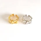 Ring Pleated Open Ring Adjustable Irregular Design Metal Ring Factory Price China Supplier