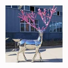 Custom Garden Metal Custom Garden And Indoor Decor Metal Art Stainless Steel Animal Deer Statues For Sale
