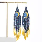 Earrings Super Quality Wholesale Exotic Handmade Jelly Tassel Earrings Multicolor Rice Bead Earrings