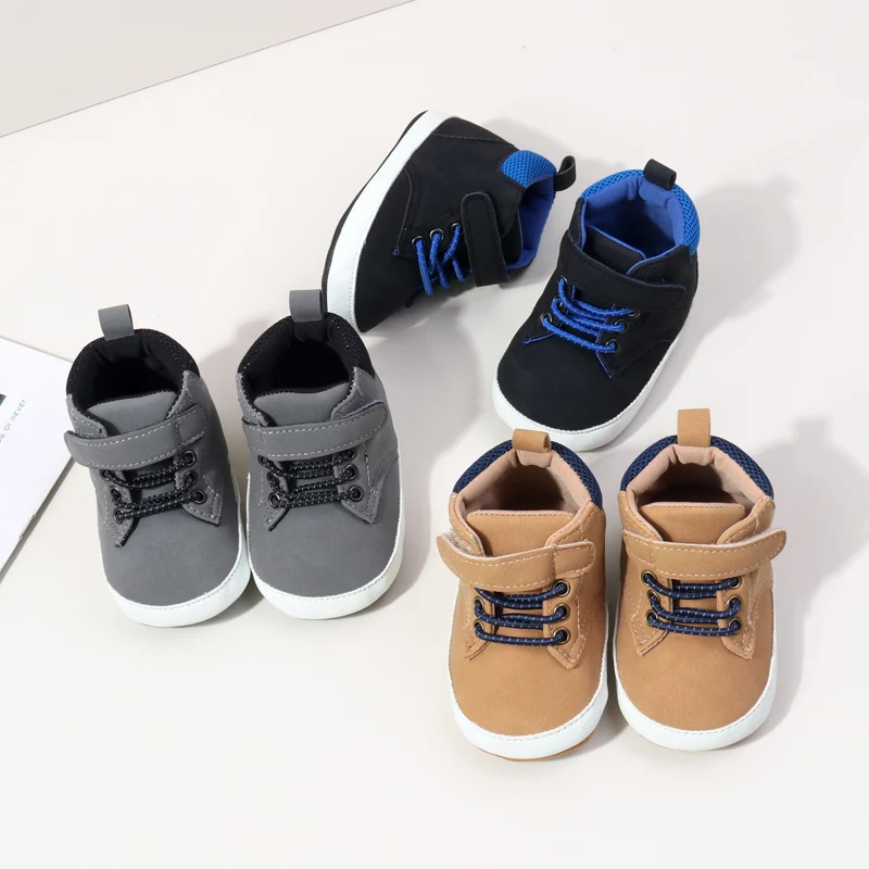 Wholesale Soft Sole Newborn Toddler Baby Shoes for Boys Baby Sneakers Spring Autumn 2024 supplier