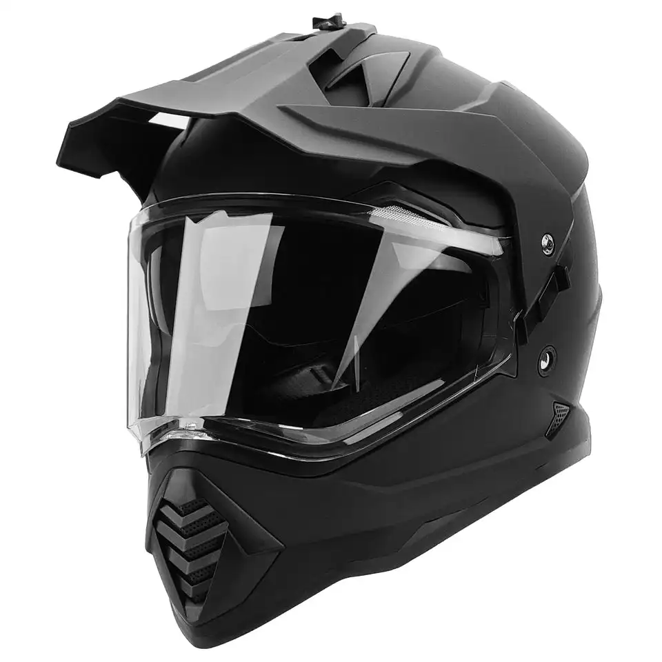 ECE 22.06 and  DOT cross Helmet with double visor sale_1