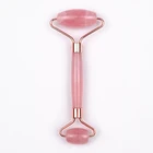 Pink Jade Pink 2021 New Arrival 100% Natural Facial Crystal Stone Pink Rose Quartz Massage Jade Roller