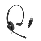 Earphone Best Noise Cancel CVC Noise Cancelling Headset With USB Wired Earphone Headphones
