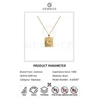 Fashion Popular Gemnel Dainty Fashion Ladies Jewelry Gold Plated Popular Sun Pendant Brass Necklace