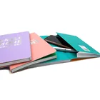 School 2021 School Supplier Round Corner A5 Hot Stamping Foil Hardcover Notebook With Pocket