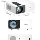 Projector 1080p Projector Rigal 1080P LED OEM Mini TV Projector Wirless 4K Outdoor Projector For Phone Home Theater