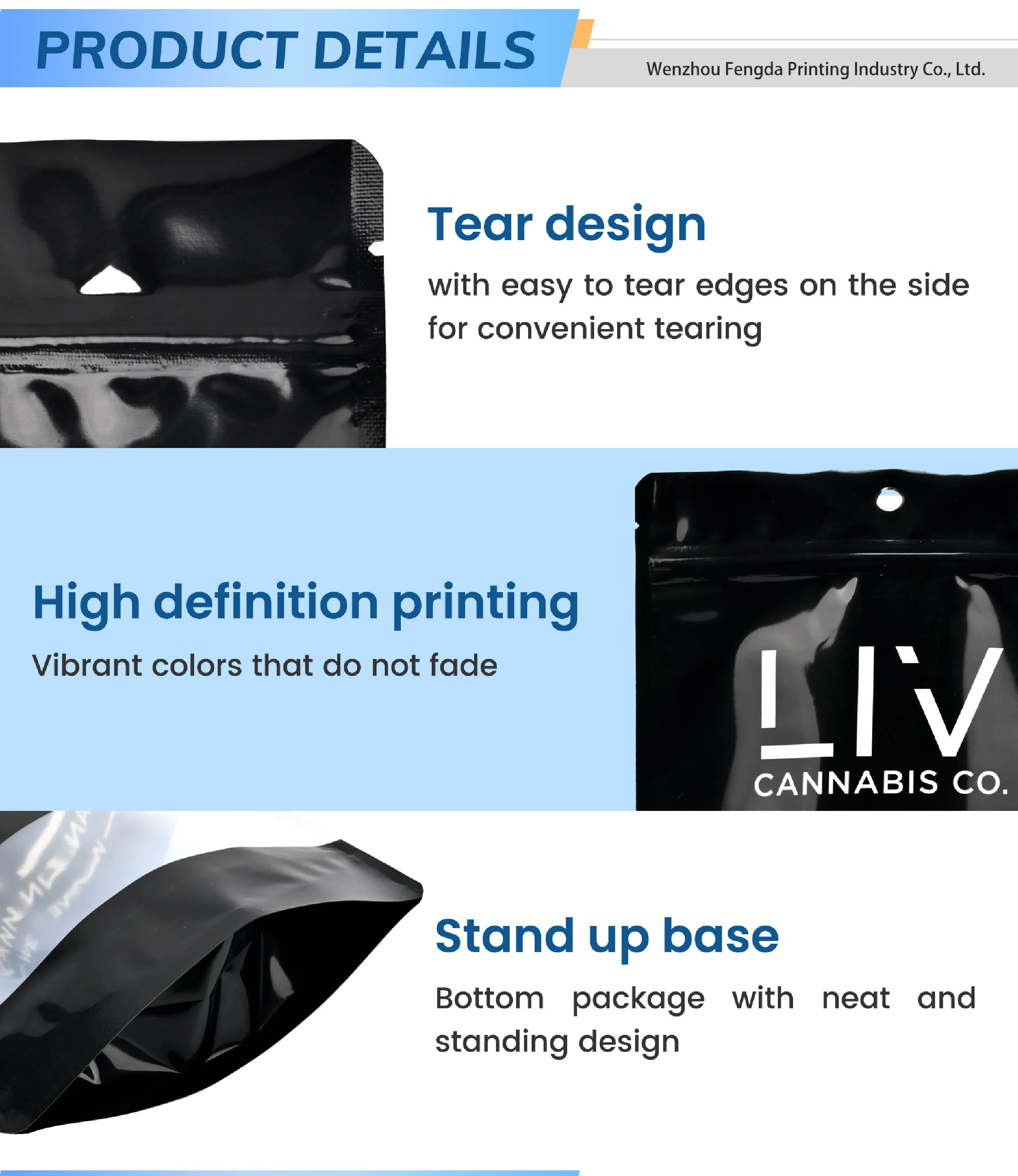 product environmentally friendly heat recyclable custom zipper bag plastic food bag food packaging bag protein powder bag-4