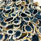 Black Stone Polished Wholesale Natural Black Agate Cutting Stone Used For Decorating Gifts