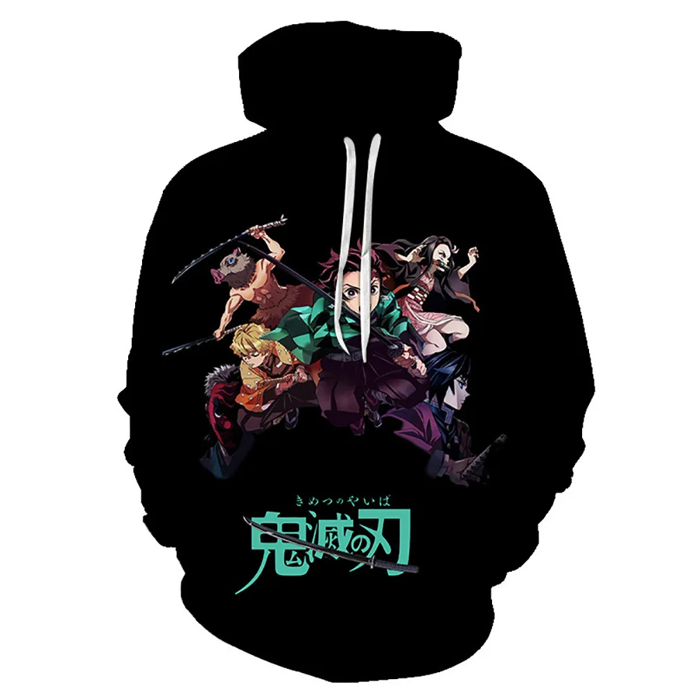 Plus Size New Anime Demon Slayer Sweatshirt Tanjiro Kamado Hoodies Harajuku Sudadera Hombre Oversized Hoodie kamui store uae 12 H96cd6e31620d4512b6da310126cfd76fk