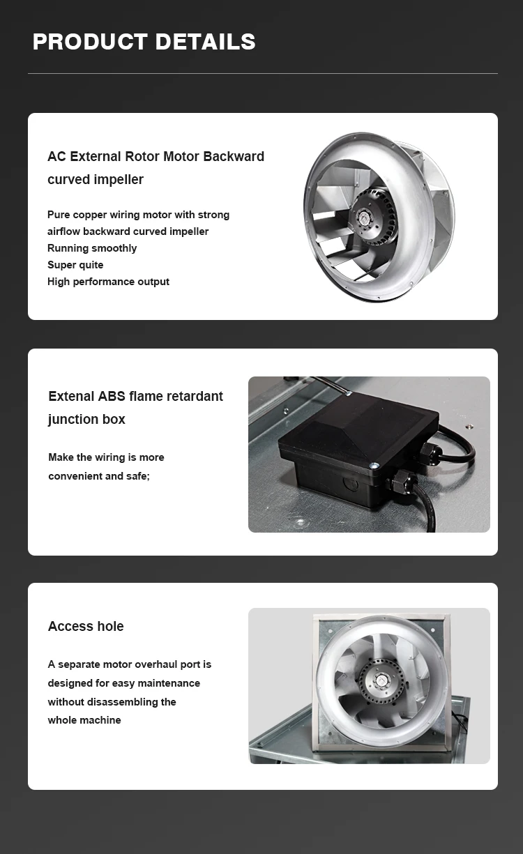Centrifugal Duct Ventilation Fan, Ceiling, 220V - detail 10