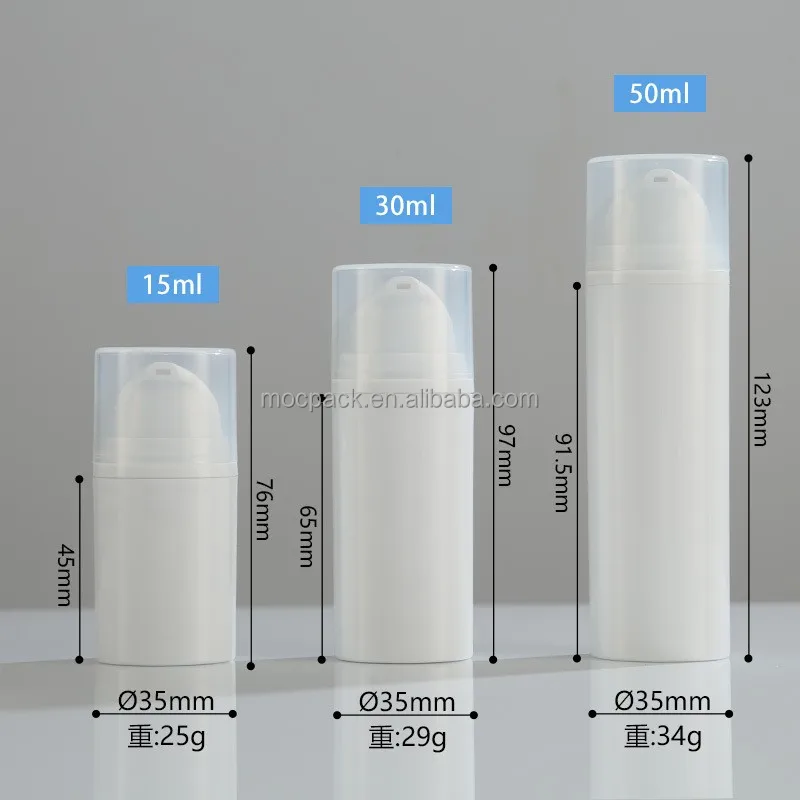 product wholesale 15ml cosmetic containers custom cosmetic lotion serum airless bottle sets-27