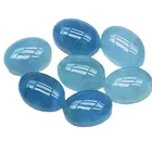 Natural Natural Natural Rare Aquamarine Oval AA Quality Cabochon Oval/Round Cut Loose Gemstone