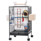 Bird Amazon Hot Sell Parrot Big Bird Cage Bird Nest Supplies Toy Feeder Breeding Box Stainless Steel Pet Bird Cage