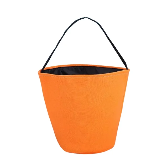 New Halloween candy egg basket cloth bucket bag children's party canvas pumpkin gift bag