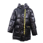 Winter Jacket Most Popular Children'S Unisex Black Warm Coat Winter Kids Down Duck Jacket With Hooded