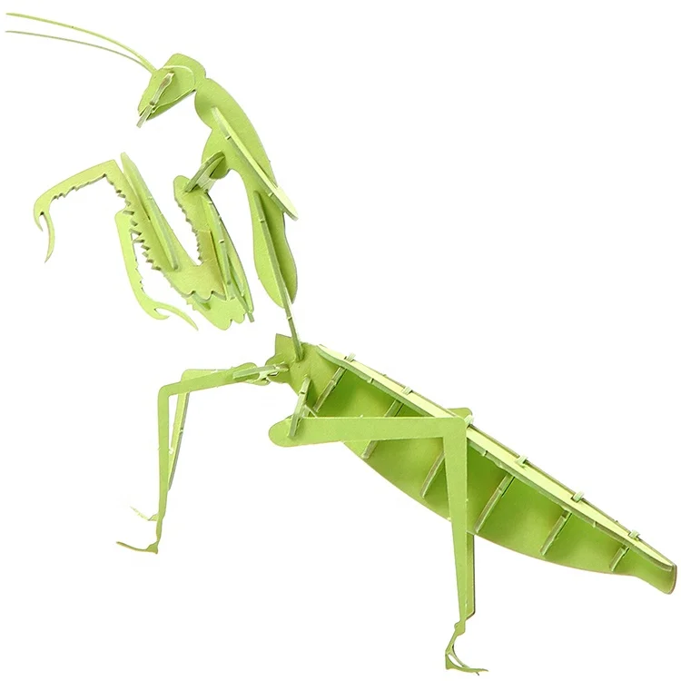 3D BUILD YOUR OWN INSECT TOYS Ant Wasp Mantis Kids Childrens Paper Toy Figure 