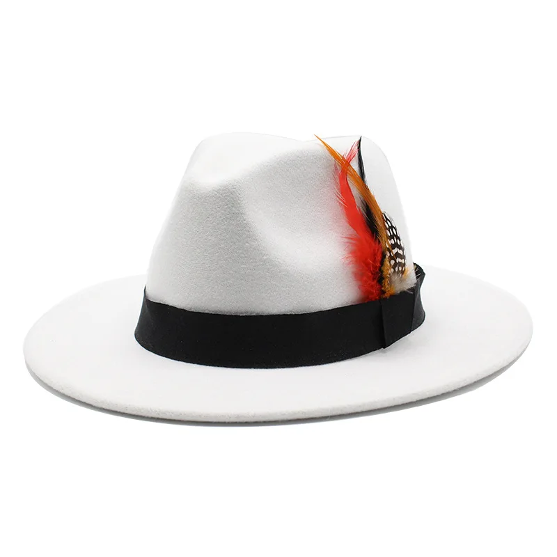 winter white fedora hat