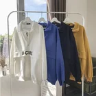 Hoodies Hoodie Plain Hoodies Men Pullover Half Zip Hoodies Stand Collar 100% Cotton Plain Hoodie