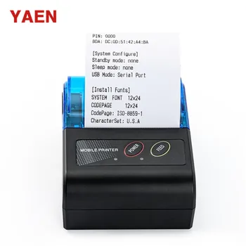 58mm Thermal Paper Mobile Blue tooth Thermal Printer Support Android iOS Software