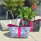 Women In Stock Fashionable Print Portable Customizable Neoprene Women Purses Handbag