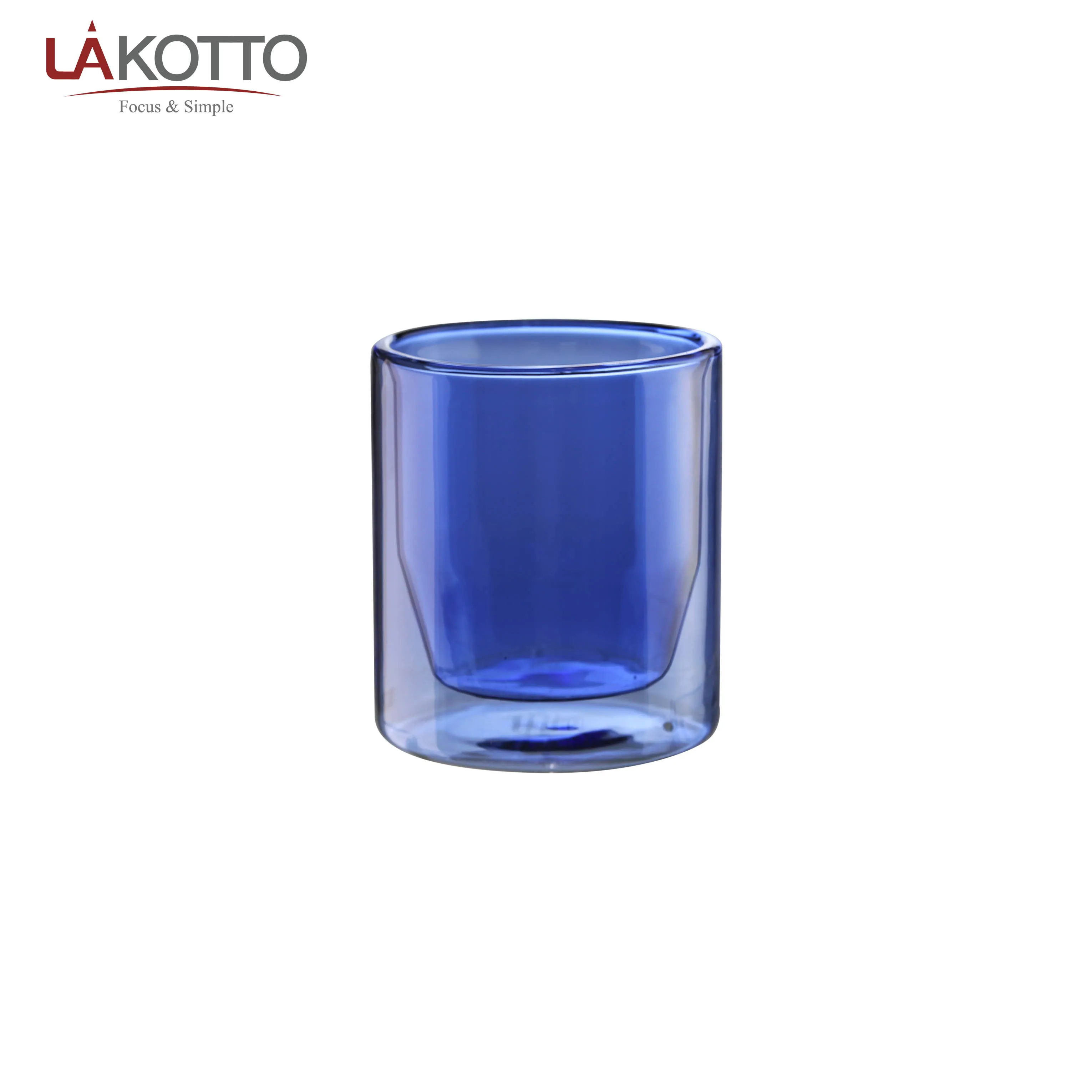 wholesale High borosilicate 240ml  double wall glass transparent glass double wall mug with  lid