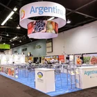Detian Offer Light-weight Show Exhibition Hanging Banner Ceiling Sign