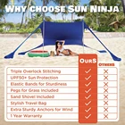 High Quality Custom Printed Eco Friendly Oxford 50 Upf Adjustable Waterproof Ultralight 2-3 Person Pop Up Sun Shelters/