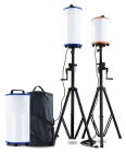 80W 120W 220W LED Camping Construction Emergency Balloon Light Tower Ip54 IK08 With 2m Tripod/hang Buckle