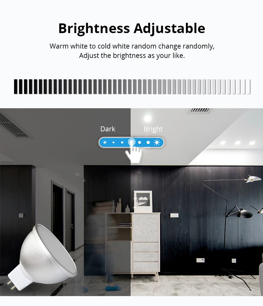 Zemismart 12v Rgbcw Dimmable Mr16 5w Smart Led Light Bulb Work With