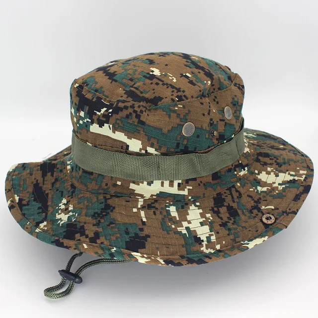 军用迷彩帽子高品质户外斗式狩猎徒步钓鱼军用帽子斗帽