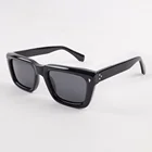 Fashion Luxury 2022 Acetate Sunglass Saccept Custom Lenses Color Lens UV400 Square Sunglasses For Men
