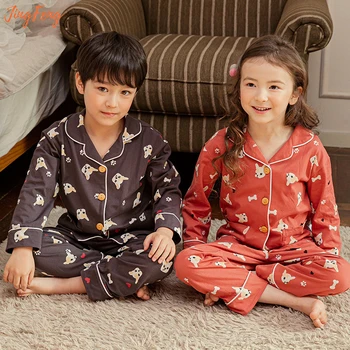 Kids Clothing Set Pyjamas kids Long Sleeve Kids Boys Girls Baby Cute Cartoon Cotton baby sleepwear