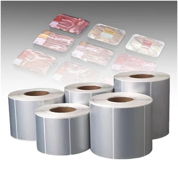 medical bar code frozen label,supermarket price tags Transparent Vinyl Sticker Roll Vinyl Die Cut Carton Stickers