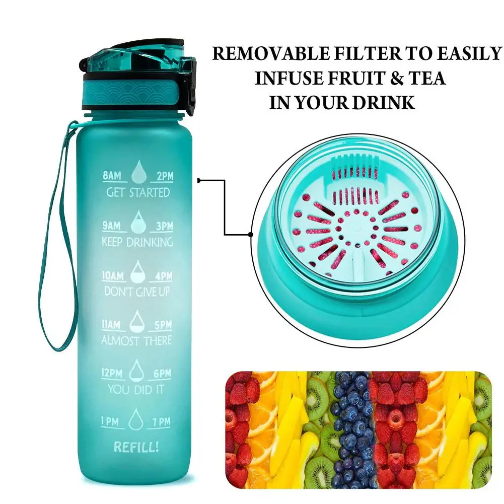 16ozcustom Plastic Straw Strainer Filter Gym Sports Bpa Free Tritan ...